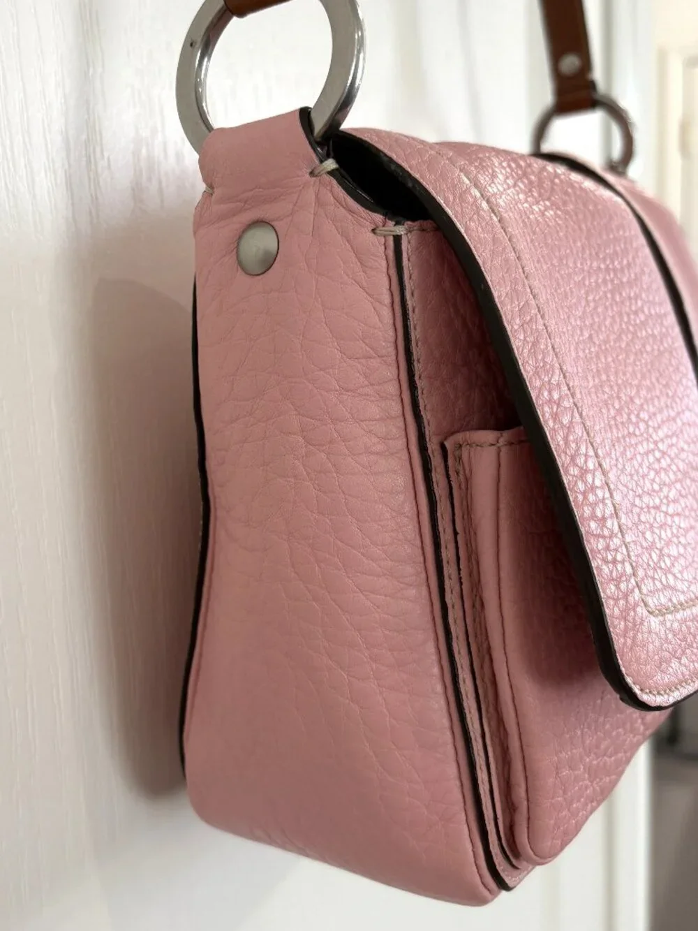 Coach Chelsea Field Bag Pebbled Leather Shoulder Handbag 10893 Blush Pink NEW